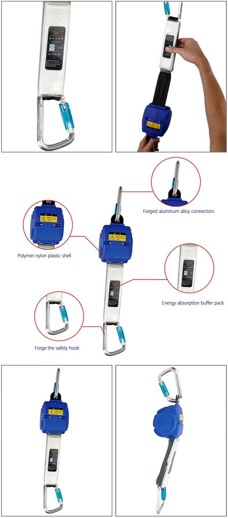 Webbing safety lifelines Fall arrestor